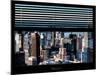 Window View with Venetian Blinds: Cityscape-Philippe Hugonnard-Mounted Photographic Print