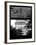 Window View with Venetian Blinds: Dome of the Capitol View - US Congress-Philippe Hugonnard-Framed Photographic Print