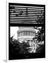 Window View with Venetian Blinds: Dome of the Capitol View - US Congress-Philippe Hugonnard-Framed Photographic Print