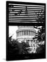Window View with Venetian Blinds: Dome of the Capitol View - US Congress-Philippe Hugonnard-Stretched Canvas