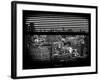 Window View with Venetian Blinds: Downtown Manhattan - New York City-Philippe Hugonnard-Framed Photographic Print