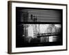 Window View with Venetian Blinds: Ed Koch Queensboro Bridge View - Architecture and Buildings-Philippe Hugonnard-Framed Photographic Print