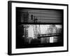 Window View with Venetian Blinds: Ed Koch Queensboro Bridge View - Architecture and Buildings-Philippe Hugonnard-Framed Photographic Print