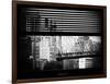 Window View with Venetian Blinds: Ed Koch Queensboro Bridge View - Architecture and Buildings-Philippe Hugonnard-Framed Photographic Print