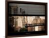 Window View with Venetian Blinds: Ed Koch Queensboro Bridge View - Architecture and Buildings-Philippe Hugonnard-Framed Photographic Print