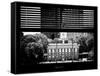 Window View with Venetian Blinds: Independence Hall and Pennsylvania State House-Philippe Hugonnard-Framed Stretched Canvas