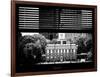 Window View with Venetian Blinds: Independence Hall and Pennsylvania State House-Philippe Hugonnard-Framed Photographic Print