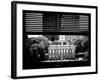 Window View with Venetian Blinds: Independence Hall and Pennsylvania State House-Philippe Hugonnard-Framed Photographic Print