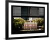 Window View with Venetian Blinds: Independence Hall and Pennsylvania State House-Philippe Hugonnard-Framed Photographic Print