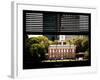 Window View with Venetian Blinds: Independence Hall and Pennsylvania State House-Philippe Hugonnard-Framed Photographic Print