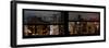 Window View with Venetian Blinds: Landscape Panoramic Format by Misty Night - the New Yorker Hotel-Philippe Hugonnard-Framed Photographic Print