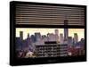 Window View with Venetian Blinds: Manhattan Landscape with the One World Trade Center (1WTC-Philippe Hugonnard-Stretched Canvas
