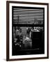 Window View with Venetian Blinds: Manhattan Skyline-Philippe Hugonnard-Framed Photographic Print