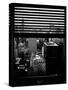 Window View with Venetian Blinds: Manhattan Skyline-Philippe Hugonnard-Stretched Canvas