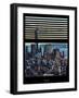 Window View with Venetian Blinds: Manhattan View with One World Trade Center (1 WTC)-Philippe Hugonnard-Framed Photographic Print