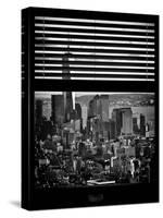 Window View with Venetian Blinds: Manhattan View with One World Trade Center (1 WTC)-Philippe Hugonnard-Stretched Canvas