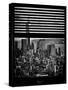 Window View with Venetian Blinds: Manhattan View with One World Trade Center (1 WTC)-Philippe Hugonnard-Stretched Canvas