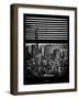 Window View with Venetian Blinds: Manhattan View with One World Trade Center (1 WTC)-Philippe Hugonnard-Framed Photographic Print