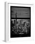 Window View with Venetian Blinds: Manhattan View with One World Trade Center (1 WTC)-Philippe Hugonnard-Framed Photographic Print