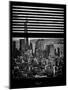 Window View with Venetian Blinds: Manhattan View with One World Trade Center (1 WTC)-Philippe Hugonnard-Mounted Photographic Print