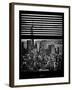 Window View with Venetian Blinds: Manhattan View with One World Trade Center (1 WTC)-Philippe Hugonnard-Framed Photographic Print