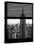 Window View with Venetian Blinds: Manhattan View with the Empire State Building-Philippe Hugonnard-Stretched Canvas