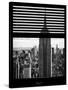 Window View with Venetian Blinds: Manhattan View with the Empire State Building-Philippe Hugonnard-Stretched Canvas