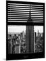 Window View with Venetian Blinds: Manhattan View with the Empire State Building-Philippe Hugonnard-Mounted Photographic Print