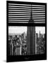 Window View with Venetian Blinds: Manhattan View with the Empire State Building-Philippe Hugonnard-Mounted Photographic Print