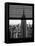 Window View with Venetian Blinds: Manhattan View with the Empire State Building-Philippe Hugonnard-Framed Stretched Canvas