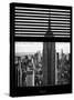 Window View with Venetian Blinds: Manhattan View with the Empire State Building-Philippe Hugonnard-Stretched Canvas