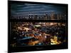 Window View with Venetian Blinds: Midtown Manhattan, Theater District and Times Square-Philippe Hugonnard-Mounted Photographic Print