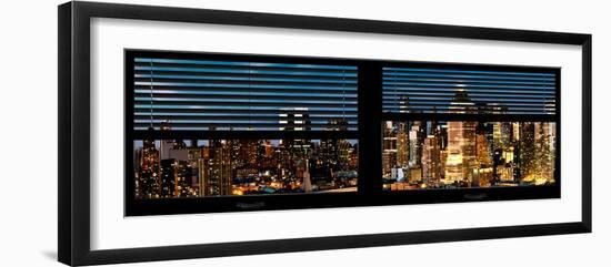 Window View with Venetian Blinds: Midtown Manhattan-Philippe Hugonnard-Framed Photographic Print