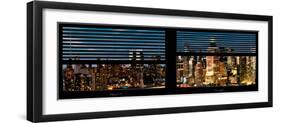 Window View with Venetian Blinds: Midtown Manhattan-Philippe Hugonnard-Framed Photographic Print