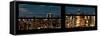 Window View with Venetian Blinds: Midtown Manhattan-Philippe Hugonnard-Framed Stretched Canvas