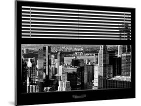 Window View with Venetian Blinds: Midtown Manhattan-Philippe Hugonnard-Mounted Photographic Print
