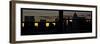 Window View with Venetian Blinds: New York City Manhattan Skyline at Dusk Sun-Philippe Hugonnard-Framed Photographic Print