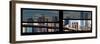 Window View with Venetian Blinds: New York City with One World Trade Center-Philippe Hugonnard-Framed Photographic Print