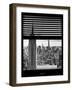 Window View with Venetian Blinds: New York Landscape-Philippe Hugonnard-Framed Photographic Print