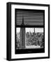 Window View with Venetian Blinds: New York Landscape-Philippe Hugonnard-Framed Photographic Print