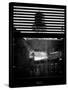 Window View with Venetian Blinds: NYC Water Tank-Philippe Hugonnard-Stretched Canvas