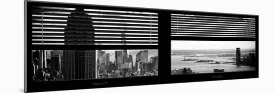 Window View with Venetian Blinds: Panoramic Format-Philippe Hugonnard-Mounted Photographic Print