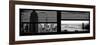 Window View with Venetian Blinds: Panoramic Format-Philippe Hugonnard-Framed Premium Photographic Print