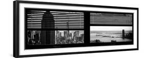 Window View with Venetian Blinds: Panoramic Format-Philippe Hugonnard-Framed Premium Photographic Print