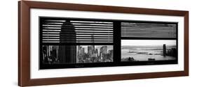 Window View with Venetian Blinds: Panoramic Format-Philippe Hugonnard-Framed Photographic Print