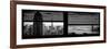 Window View with Venetian Blinds: Panoramic Format-Philippe Hugonnard-Framed Photographic Print