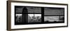 Window View with Venetian Blinds: Panoramic Format-Philippe Hugonnard-Framed Photographic Print