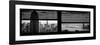 Window View with Venetian Blinds: Panoramic Format-Philippe Hugonnard-Framed Photographic Print