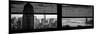 Window View with Venetian Blinds: Panoramic Format-Philippe Hugonnard-Mounted Photographic Print