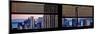 Window View with Venetian Blinds: Panoramic Format-Philippe Hugonnard-Mounted Photographic Print